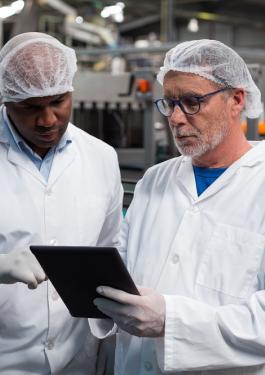 two men in a laboratory 